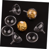 Beatifufu Plastic Candy Wrapper Balls 100pcs Hollow Wrapper Balls for Decorative Cups