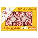 Tunnock's Tea Cakes Milk Chocolate 6 x 24g - Pack of 2
