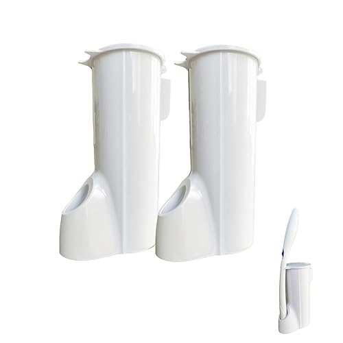 2 Packs Toilet Wand Caddy Holder (Holder Only, No Wand), Disposable Brush Kit, Stand Toilet Cleaning Starter Kit, Wall Mounted Storage Caddy.