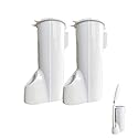 2 Packs Toilet Wand Caddy Holder (Holder Only, No Wand), Disposable Brush Kit, Stand Toilet Cleaning Starter Kit, Wall Mounted Storage Caddy.