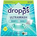 Dropps UltraWash Dishwasher Detergent Pods, Lemon Citrus (32 Ct) - Cuts Grease & Stuck-On Food | Sparkling Dishes & Glasses | Residue-Free | Clean