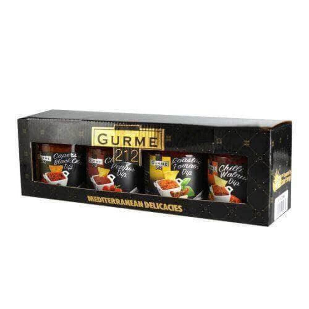 Gurme212 4 in 1 Mix Dip Sauces Box (4 x 7 oz. jars)