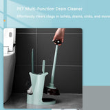 Toilet Brush and Plunger Set Toilet Plunger and Brush Combo Bathroom Deeply Cleaning Tools Bathroom Toilet Bowl Brush with Holder Pink 1 Set