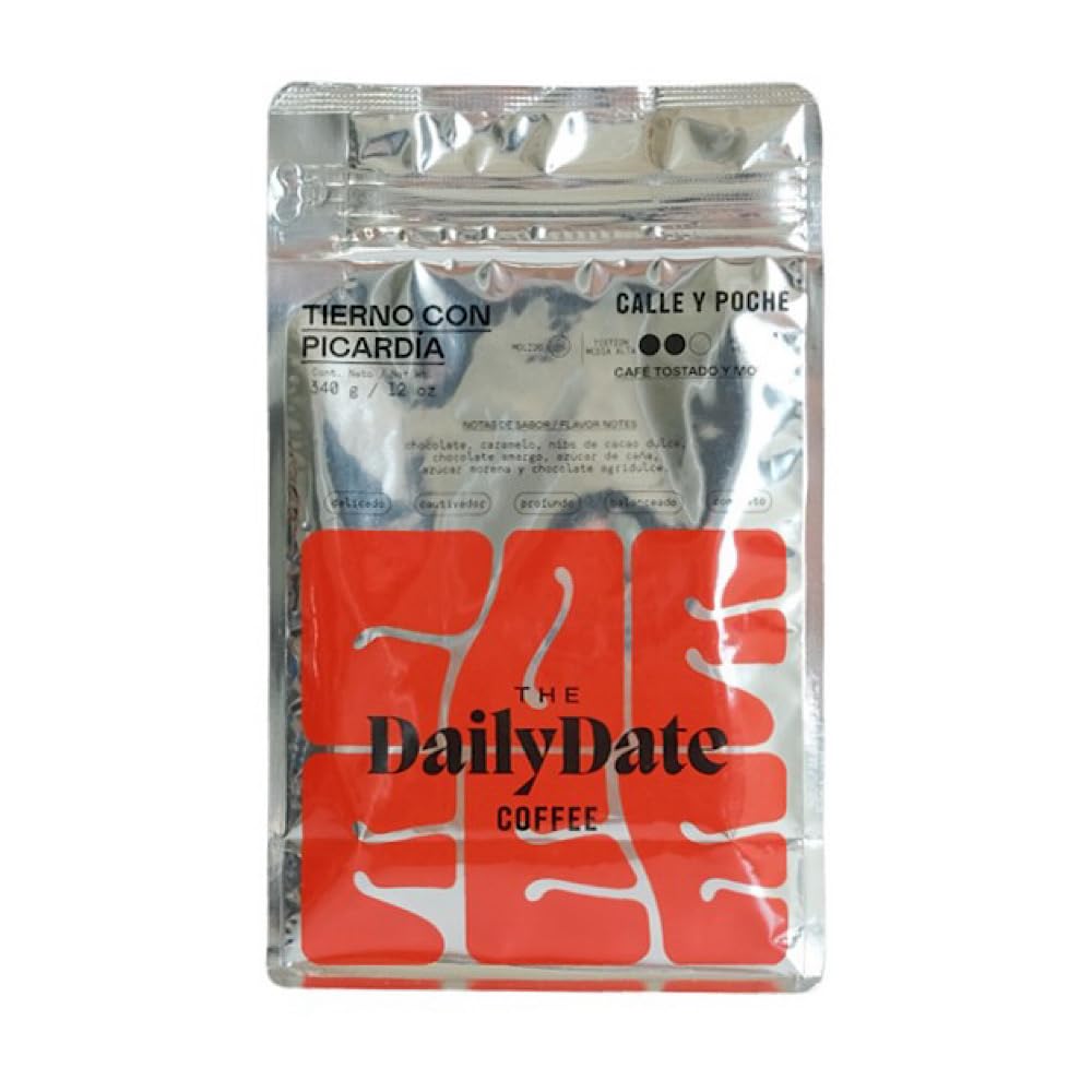 The Daily Date Coffee - Special Edition “Blind Date” - Premium and Select Colombian Ground Coffee, Medium Roast, Smooth and Low Acidity. Chocolate