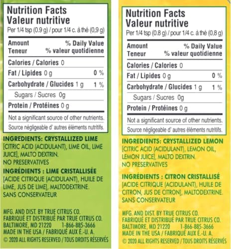 True Lemon Two Pack - Lemon Shaker and Lime Shaker