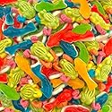 Gummy Sharks and Rainforest Frogs Candy Mix | 2 Pound Bulk Bag | Ocean and Jungle Critters | Assorted Fruit Flavors Gummy Mix | Party Favors, Goodie