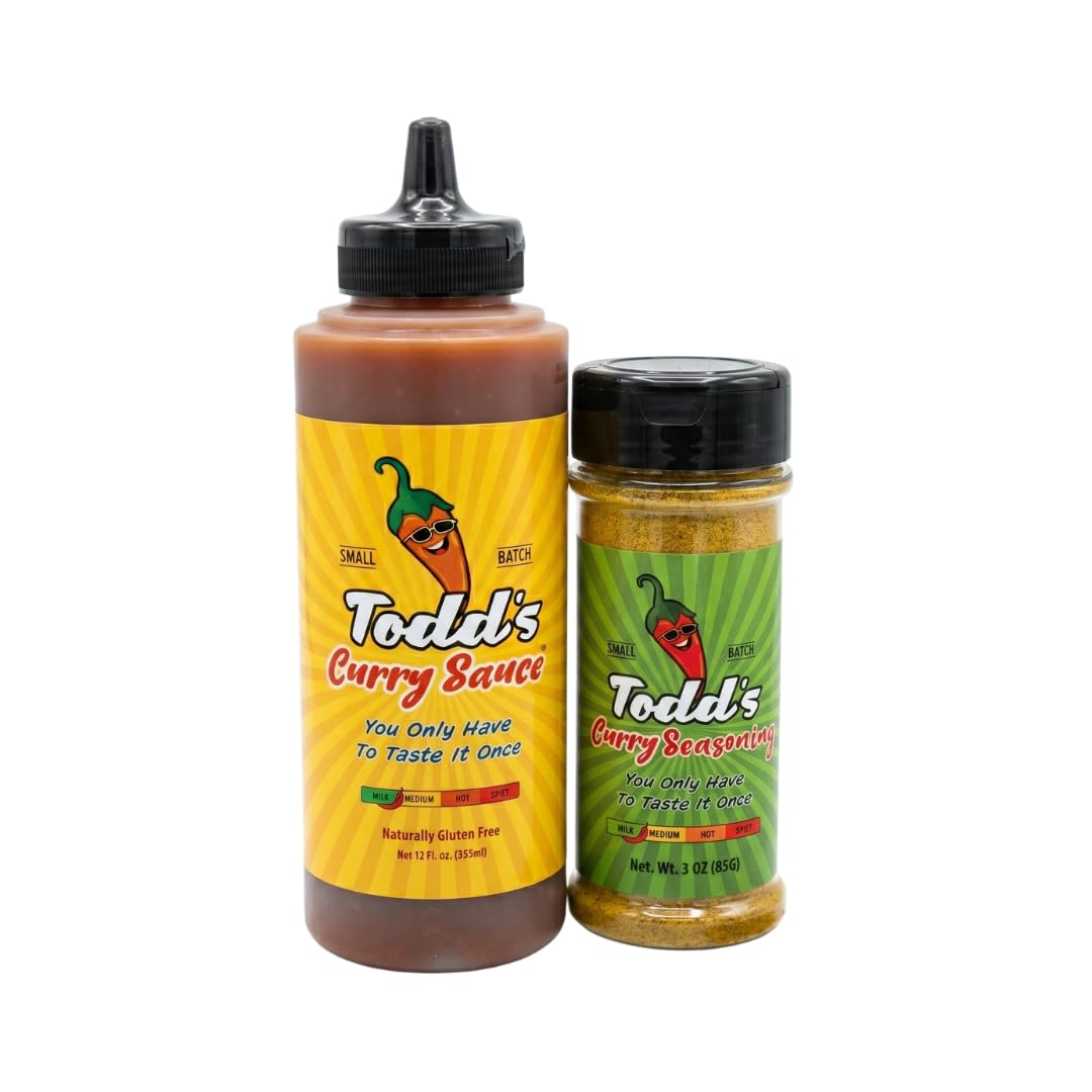 Todd's Curry Bundle | Todd's Curry Sauce (12oz) - Todd's Curry Seasoning (3oz)