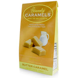 J Morgan Confections Heavenly Caramel | Butter Flavor | 7oz Bag, 3-Pack | Gourmet Soft and Chewy Butter Caramel Candies | Hand-Crafted Golden Treats