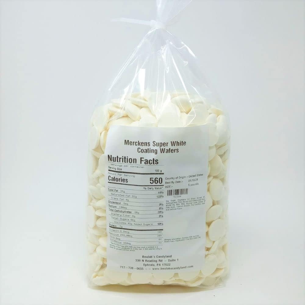 Super White Melting Coating Wafers, 5 LB 224054
