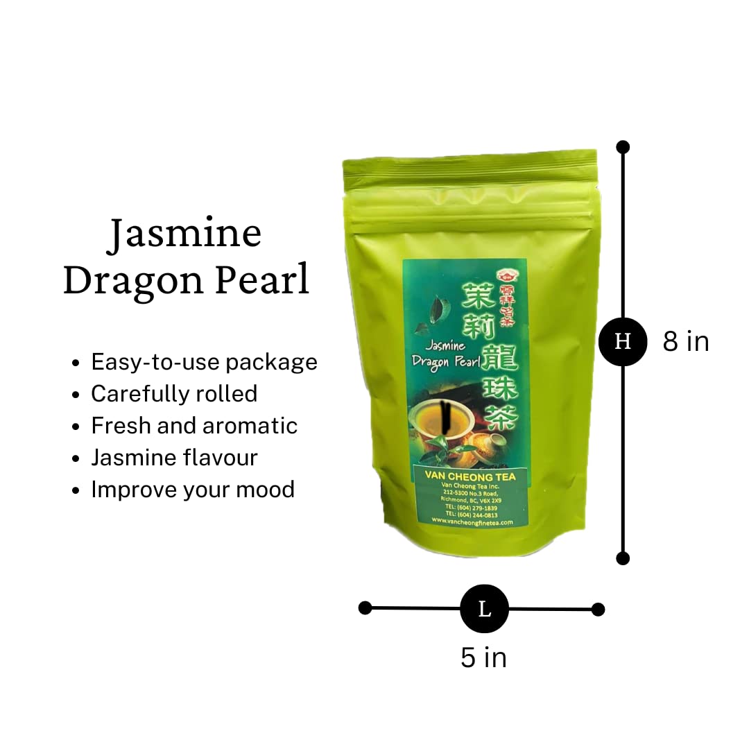 Jasmine Dragon Pearl, 113g - Loose Leaf Green Tea Jasmine Tea - ????? | Van Cheong Tea