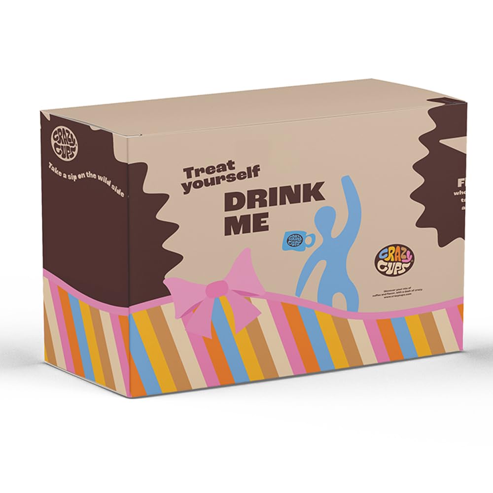Crazy Cups Decaf Flavored Ground Coffee, Decaffeinated Caramel Truffle Sundae Coffee, For Brewing Flavored Hot or Iced Decaf Caramel Coffee, 10oz
