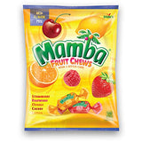 Bag Mamba Fruit Chews Candy New Flavor Mix - Individually Wrapped Chews for Halloween, Parties & Snacks - Variety Pack with Strawberry, Raspberry