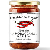 Casablanca Market Harissa Gourmet Hot Sauce -Harissa Sauce - Moroccan North African Spice Best Hot Sauce Gift Harissa Seasoning - Harissa Spice Red