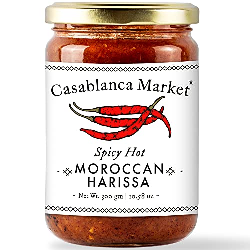 Casablanca Market Harissa Gourmet Hot Sauce -Harissa Sauce - Moroccan North African Spice Best Hot Sauce Gift Harissa Seasoning - Harissa Spice Red