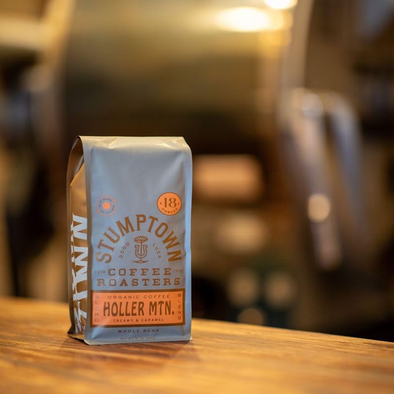 Stumptown Coffee Roasters, Medium Roast Organic Whole Bean Coffee, 100% Arabica Coffee - Holler Mountain 18 Ounce Bag with Flavor Notes of Citrus