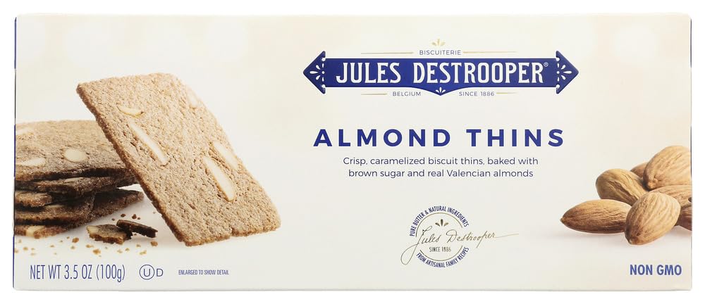 Jules Destrooper Almond Thins (100g) - Pack of 6