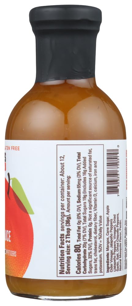 Bronco Bob's Roasted Mango Chipotle Sauce, 15.5 OZ (Pack of 6)