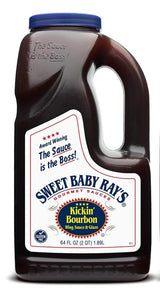 Sweet Baby Ray's Kickin Bourbon Wing Sauce & Glaze | Kosher | Gluten Free | 64 fl. oz.