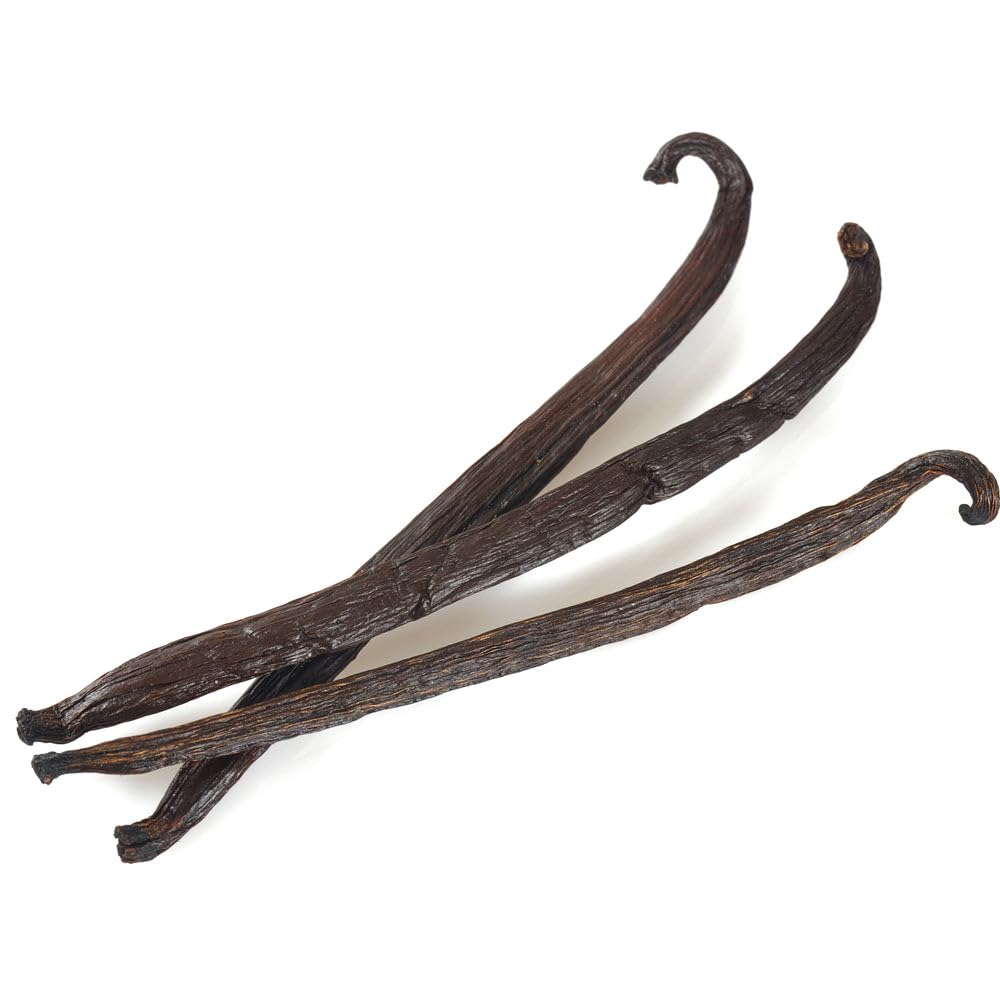 25 Burundi Vanilla Beans Whole Grade A Pods for Homemade Vanilla Extract, Baking, Ice Cream, Flavoring, & Powder