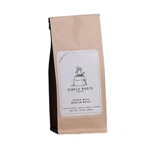 Indian Robusta Premium Ground Coffee Powder, Medium Roast | Smooth & Rich Flavor with Low Acid & High Caffeine | Patio Dried for Gourmet Brewing