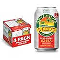 Reed's Zero Sugar Extra Ginger Beer, Pack of 4 (12fl oz Can each) - Non-Alcoholic Jamaican Real Ginger Brew, Sweetened w/Stevia - Ideal Moscow Mule
