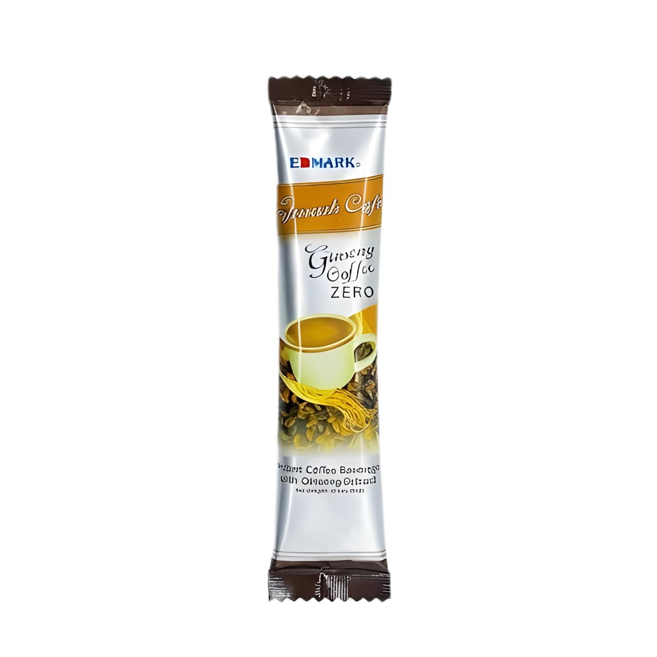 EDMARK ZERO Ginseng Coffee | Smooth Medium Roast w/Panax Ginseng | Low Sugar, Aspartame-Free Clean Sweetened Formula | Balanced Energy, Focus