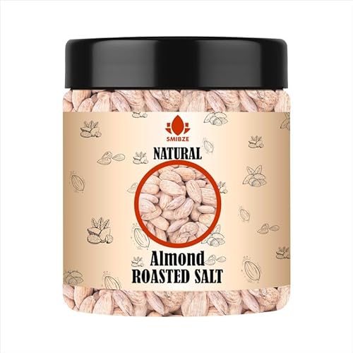 SMIBZE Natural Almond Roasted Salted 5 OZ / 142 Gram