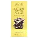 Ethel M Chocolates Small-Batch Gourmet Dark Chocolate Bar with Artisanal Lemon Satin Crème Topped with Real Lemon Zest (85g)