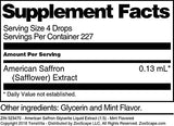 American Saffron Glycerite Liquid Extract (1:5) - Mint Flavored (1 oz, ZIN: 523470)
