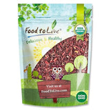 Food to Live Organic Hibiscus Flowers, 1 Pound - Cut and Sifted Loose Leaf Tea, Sourced from Egypt, Plant-Based, Vegan, Kosher, Bulk