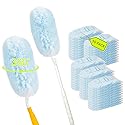 50PCS 360° Duster Refill Disposable Dusters Kit Compatible with Swiffer Duster Refills for Dusting Electronics,Dusting Furniture,Blinds (1 Short