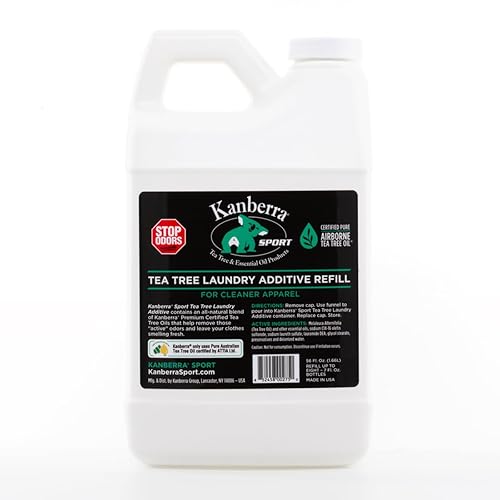 Kanberra Tea Tree Laundry Additive Refill, Plant-Based Odor Eliminator for Cleaner Apparel, 56 FL OZ