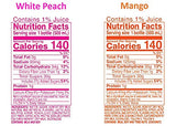 CALPICO 4 Flavor Pack, Japanese Drink Pack. Contains Juice Concentrate - Strawberry, Lychee, White Peach, and Mango. 16.9 FL oz. (Pack of 24)