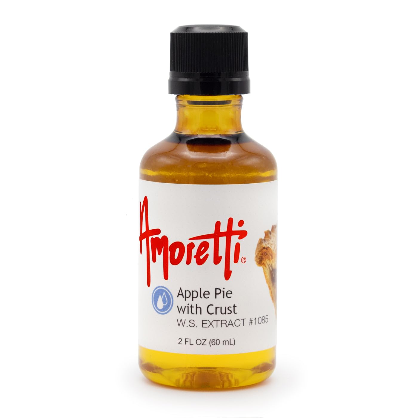 Amoretti - Apple Pie with "Crust" Extract Water Soluble 2 oz - Highly Concentrated & Perfect For Pastry, Savory, Brewing, and more, Preservative Free