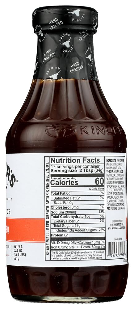 Kinder Sauce Barbecue Mild, 20.5 oz (Pack of 2)