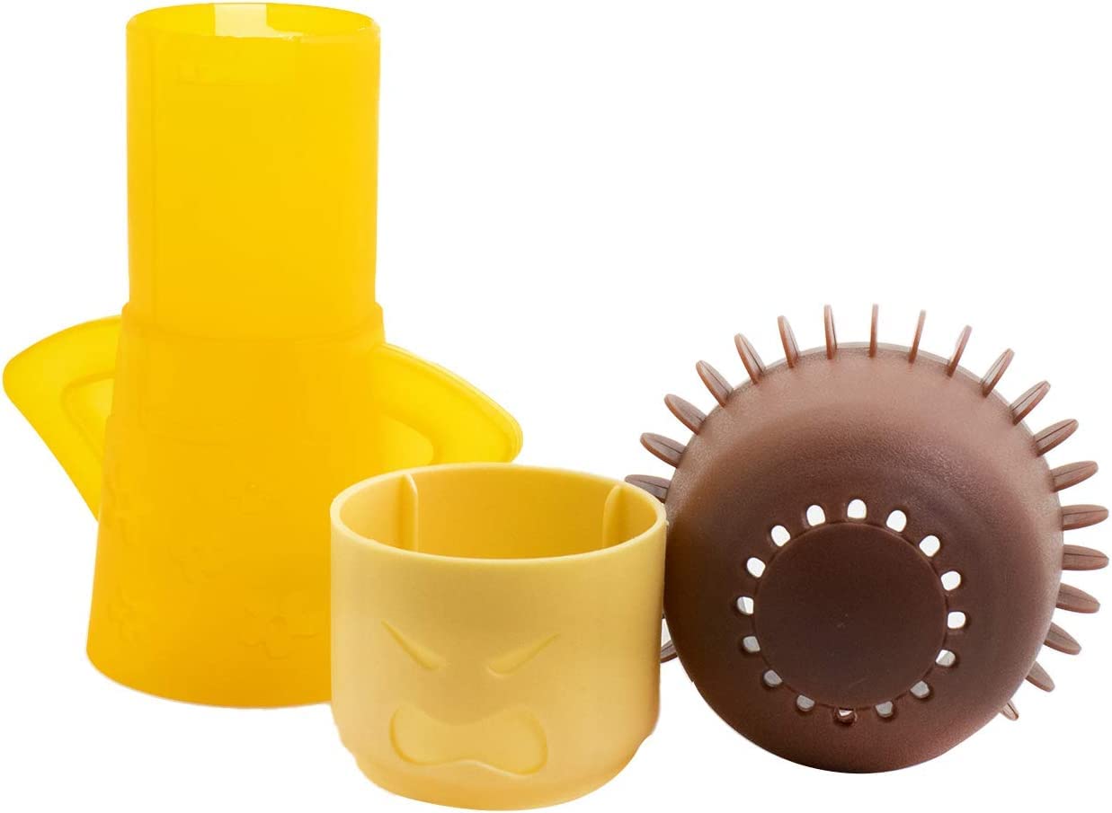 NAVEIA Just Add Vinegar and Water (yellow).Microwave Cleaner Steam Angry Mama Easily Cleans The Crud in Minutes. Fast Action Steam Kitchen Gadget.