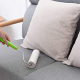 Leo 6.3-Inch Wide Lint Roller with 12-Inch Handle, Dog Hair Roller for Pet Cat Hair Removal, Super Sticky Roll Floor Refill, Leo Cleaning Roller