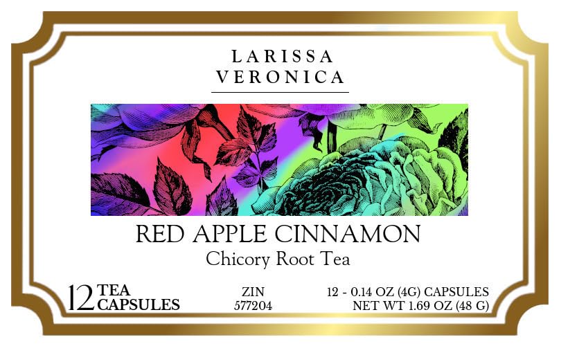 Red Apple Cinnamon Chicory Root Tea (Single Serve K-Cup Pods) (12 pods, ZIN: 577204) - 2 Pack