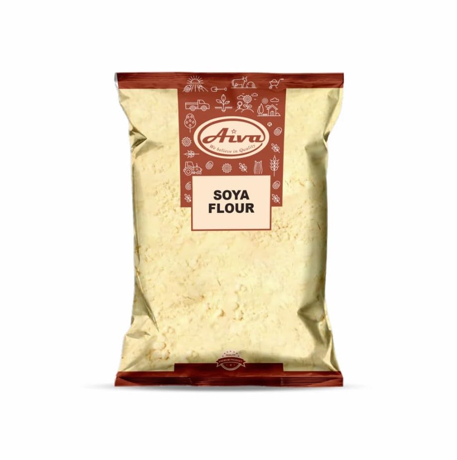 Aiva Soy Soya Bean Floour | Soy Bean Flour (Soy Flour) - 4 LB
