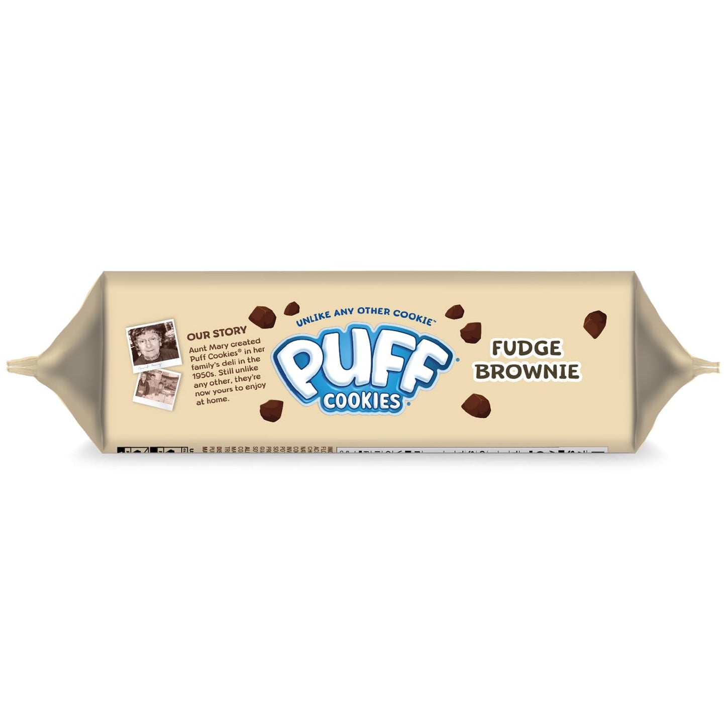 Puff Chocolate Chip Cookies, Ready-To-Eat Soft Baked Cookies, Loaded with Chocolate, 9 Oz Resealable Package, Unlike Any Other Cookie (Fudge Brownie)