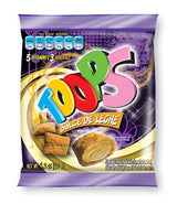 TOOPS Dulce de Leche Breakfast Cereal Snacks candy Foods for kids, Bags Single Serve High vitamins 4.2 Oz (6 Packs) + HOMESTUFF Food Sealing Clips Bag
