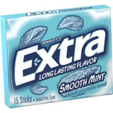 Extra Smooth Mint Sugarfree Gum, Single Pack (Pack of 8)