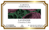 Lavender Colombian Coffee (Single Serve K-Cup Pods) (Gourmet, Naturally Flavored, Whole Coffee Beans) (12 pods, ZIN: 573291)
