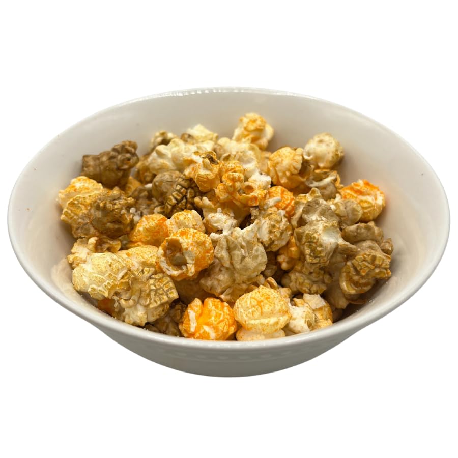 Gold Dust Kettle Corn | Miner’s Mix | Cheddar and Caramel Popcorn | Sweet and Salty | Cheese and Caramel Popcorn Mix | Popped Popcorn Snack Bag | Non