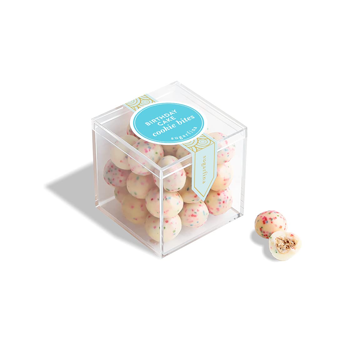 Sugarfina Birthday Cake Cookies Small Candy Cube, Chocolate Bites, 2.2 oz, 6 Count
