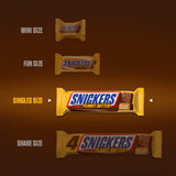 Snickers Peanut Butter Squared Singles Size Chocolate Candy Bars Individually Wrapped Chocolate for Snacks, Parties, Holidays, Bulk 1.78-Ounce