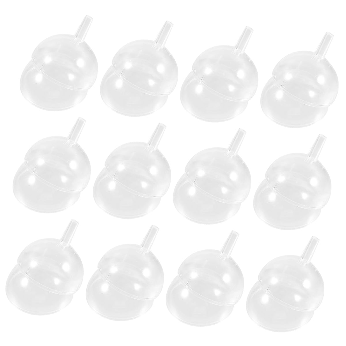 White Chocolate Melts 95pcs Clear Chocolate Box Holder Plastic Round Wrappers Holders Candy Packaging Case Wedding Valentines Day