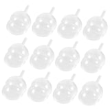 White Chocolate Melts 95pcs Clear Chocolate Box Holder Plastic Round Wrappers Holders Candy Packaging Case Wedding Valentines Day
