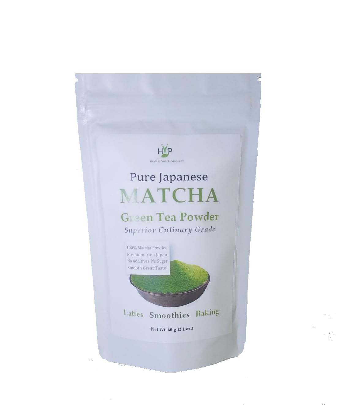 Organic MATCHA GREEN TEA Powder - 60 Grams - Japanese Premium Finely Ground Pure, Antioxidants, Nutrients