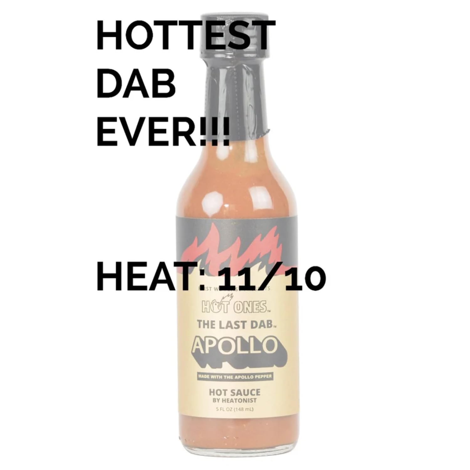 Hot Ones The Last Dab Apollo Hot Sauce Made With Natural Ingredients & Extra Hot Flavors, The Only Hot Sauce In The World Made With The Apollo Pepper